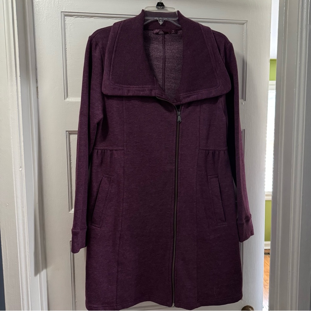 Purple Zip-Up Coat